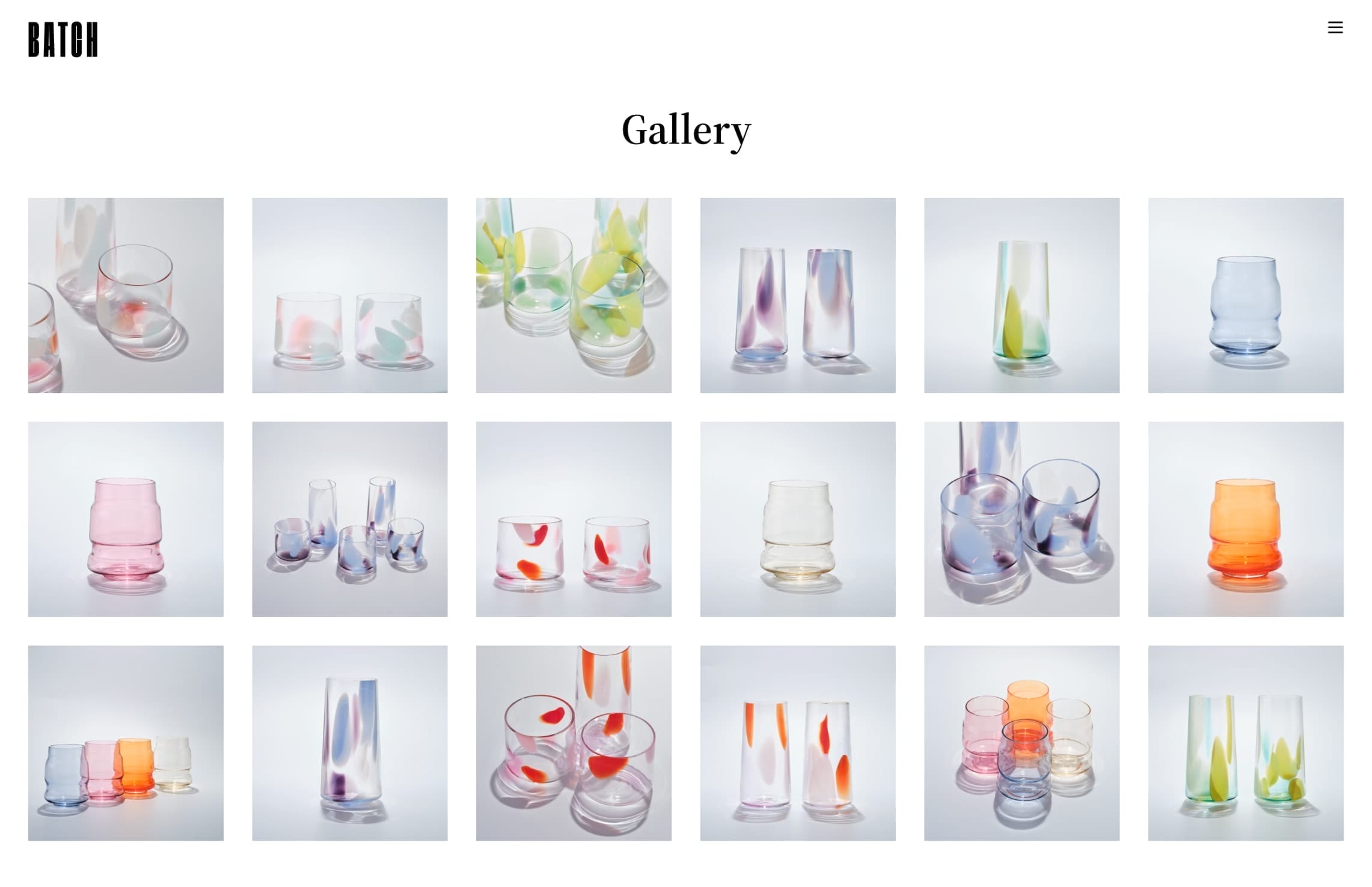 Batch-glass-ecommerce-dazze-studio-gallery | dazze studio